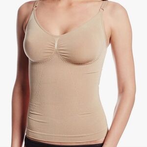 Eurotard Women's Jf009 Body Shaper Top Nude Size Small Slims Tummy NWOT